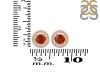 Kyanite (Orange) & White Topaz Stud Earring KYN-RDE-1003-O.