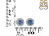 Kyanite & White Topaz Stud Earring KYN-RDE-1259.