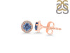 Kyanite & White Topaz Stud Earring KYN-RDE-1259.