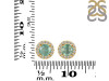Kyanite (Green) & White Topaz Stud Earring KYN-RDE-1259-G.