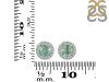 Kyanite (Green) & White Topaz Stud Earring KYN-RDE-1259-G.