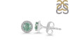 Kyanite (Green) & White Topaz Stud Earring KYN-RDE-1259-G.
