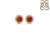 Kyanite (Orange) & White Topaz Stud Earring KYN-RDE-1259-O.