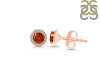 Kyanite (Orange) & White Topaz Stud Earring KYN-RDE-1259-O.