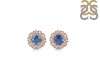 Kyanite & White Topaz Stud Earring KYN-RDE-1268.