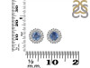 Kyanite & White Topaz Stud Earring KYN-RDE-1268.
