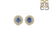 Kyanite & White Topaz Stud Earring KYN-RDE-1268.