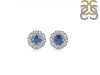 Kyanite & White Topaz Stud Earring KYN-RDE-1268.