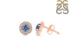 Kyanite & White Topaz Stud Earring KYN-RDE-1268.