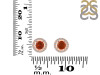 Kyanite (Orange) & White Topaz Stud Earring KYN-RDE-985-O.