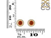 Kyanite (Orange) & White Topaz Stud Earring KYN-RDE-985-O.