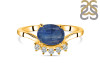 Kyanite & White Topaz Ring KYN-RDR-1681.