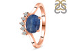 Kyanite & White Topaz Ring KYN-RDR-1681.