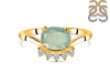 Kyanite (Green) & White Topaz Ring KYN-RDR-1681-G.