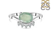 Kyanite (Green) & White Topaz Ring KYN-RDR-1681-G.