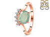 Kyanite (Green) & White Topaz Ring KYN-RDR-1681-G.