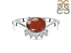 Kyanite (Orange) & White Topaz Ring KYN-RDR-1681-O.