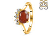 Kyanite (Orange) & White Topaz Ring KYN-RDR-1681-O.