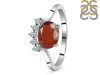 Kyanite (Orange) & White Topaz Ring KYN-RDR-1681-O.