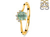 Kyanite (Green) & White Topaz Ring KYN-RDR-1942-G.