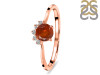 Kyanite (Orange) & White Topaz Ring KYN-RDR-1942-O.