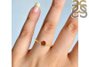Kyanite (Orange) & White Topaz Ring KYN-RDR-1942-O.