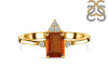 Kyanite (Orange) & White Topaz Ring KYN-RDR-2194-O.