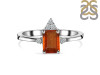 Kyanite (Orange) & White Topaz Ring KYN-RDR-2194-O.