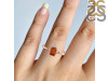 Kyanite (Orange) & White Topaz Ring KYN-RDR-2194-O.