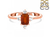 Kyanite (Orange) & White Topaz Ring KYN-RDR-2210-O.