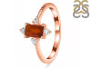 Kyanite (Orange) & White Topaz Ring KYN-RDR-2210-O.