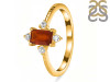 Kyanite (Orange) & White Topaz Ring KYN-RDR-2210-O.