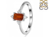 Kyanite (Orange) & White Topaz Ring KYN-RDR-2210-O.