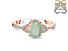 Kyanite (Green) & White Topaz Ring KYN-RDR-2219-G.