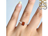 Kyanite (Orange) & White Topaz Ring KYN-RDR-2251-O.