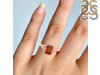 Kyanite (Orange) & White Topaz Ring KYN-RDR-2252-O.