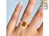 Kyanite (Orange) & White Topaz Ring KYN-RDR-2252-O.