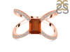 Kyanite (Orange) & White Topaz Ring KYN-RDR-2293-O.