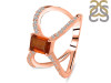 Kyanite (Orange) & White Topaz Ring KYN-RDR-2293-O.