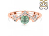 Kyanite (Green) & White Topaz Ring KYN-RDR-2296-G.