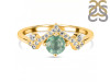 Kyanite (Green) & White Topaz Ring KYN-RDR-2296-G.