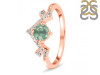 Kyanite (Green) & White Topaz Ring KYN-RDR-2296-G.