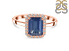 Kyanite & White Topaz Ring KYN-RDR-2302.