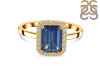 Kyanite & White Topaz Ring KYN-RDR-2302.