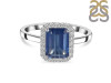Kyanite & White Topaz Ring KYN-RDR-2302.