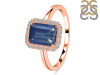 Kyanite & White Topaz Ring KYN-RDR-2302.