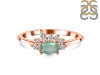 Kyanite (Green) & White Topaz Ring KYN-RDR-2418-G.