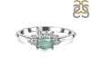 Kyanite (Green) & White Topaz Ring KYN-RDR-2418-G.