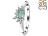 Kyanite (Green) & White Topaz Ring KYN-RDR-2418-G.