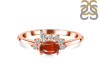 Kyanite (Orange) & White Topaz Ring KYN-RDR-2418-O.